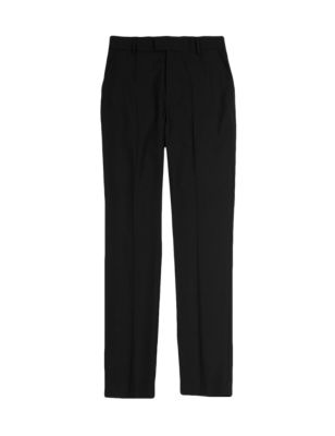 Senior Boys&#39; Flat Front Skinny Adjustable Waist Trousers with Supercrease&trade; & Triple Action Stormwear&trade;